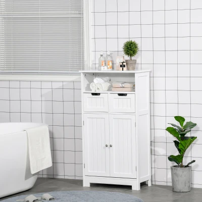 kleankin Mobile bagno 60cm x 30cm x 108.8cm Bianco