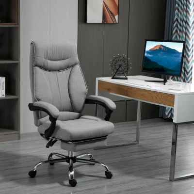 Vinsetto Sedia da ufficio 67.5cm x 66cm x 125cm Grigio
