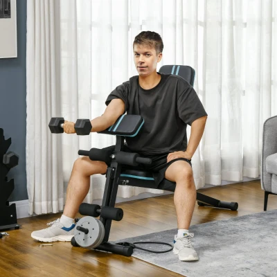 Dumbbell Bench 160cmx54cmx106cm Blue
