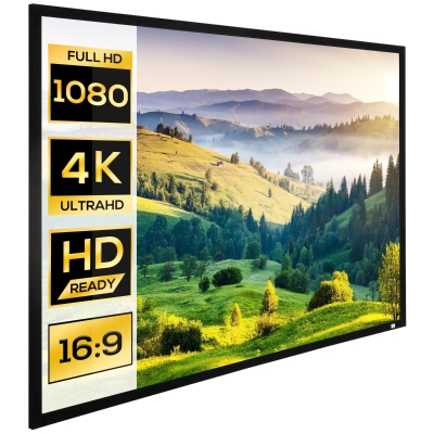 HOMCOM Telo proiettore 230cm x 133cm x 3.8cm Bianco