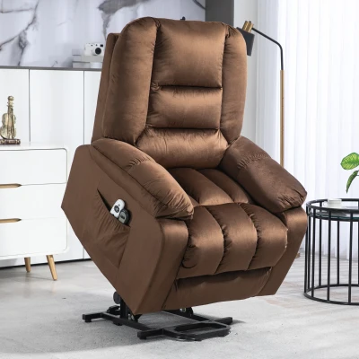 HOMCOM Massage Armchair with Heat & Recline - Brown