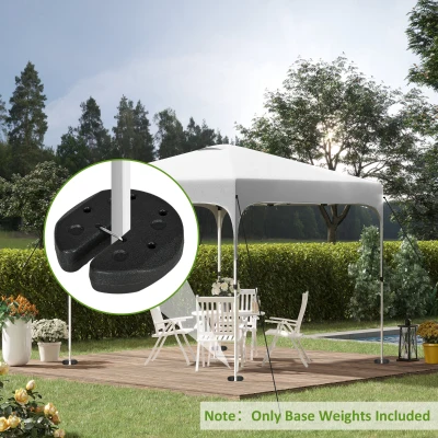 Outsunny Gazebo Weights Set of 4 with Pins & Belt