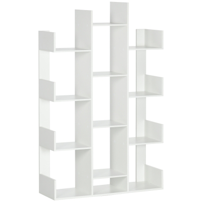 HOMCOM Libreria 96cm x 30cm x 150cm Bianco