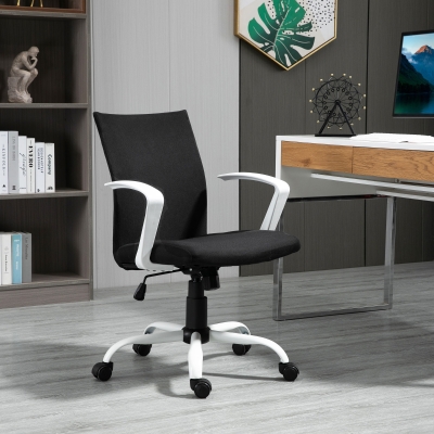Vinsetto Bürostuhl Drehstuhl höhenverstellbarer Home-Office-Stuhl Schaumstoff Nylon