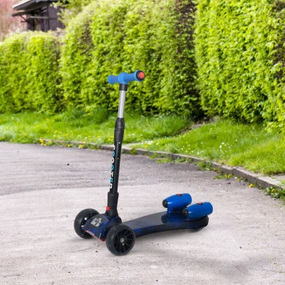 HOMCOM Monopattino per bambini 62cm x 27cm x 81cm Blu