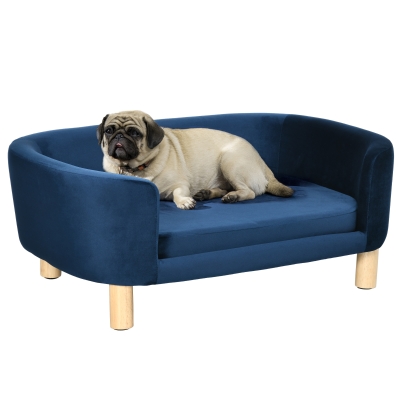 PawHut Cuccia per Cani da Interni, Divano per Gatti o Cani di Taglia Piccola Max. 10kg, Blu