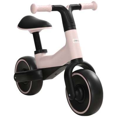 AIYAPLAY Bicicleta sin Pedales para Niños de +18 Meses Triciclo Infantil con Sillín Ajustable en 30-36,5 cm 66,5x34x46,5 cm Rosa