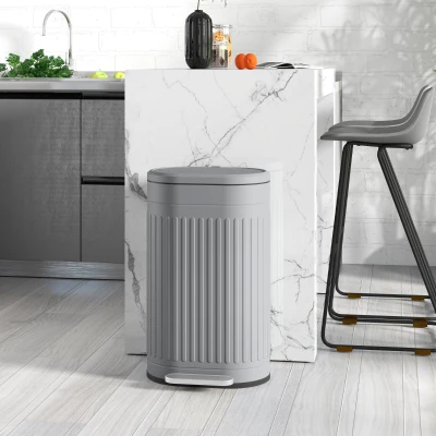 Kitchen Bin 36.5L x 31.2W x 60.8Hcm Grey