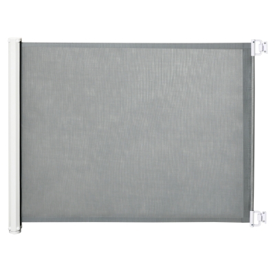 PawHut Retractable Safety Gate Dog Barrier 82.5x115cm Grey