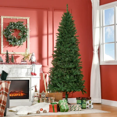 HOMCOM Sapin Noël Artificiel 210cm Vert