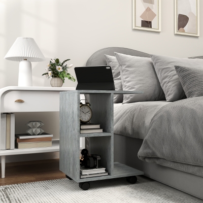 End Side Table 45cmx35cmx58cm Grey
