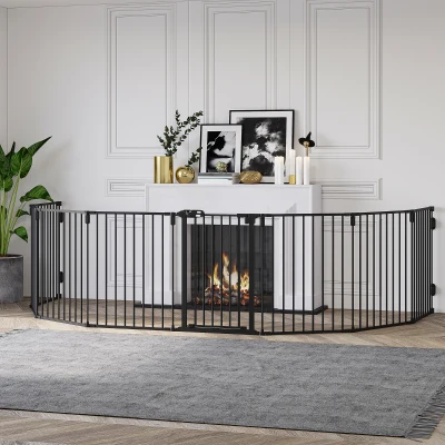 PawHut Recinto per cani 482.5cm x 2cm x 76cm Nero
