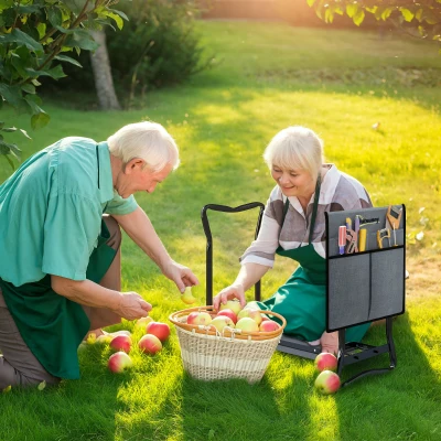 Garden Kneeler 58L x 28W x 49Hcm Grey