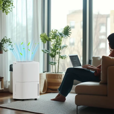 Dehumidifier 34.3W x 24D x 51.2Hcm White