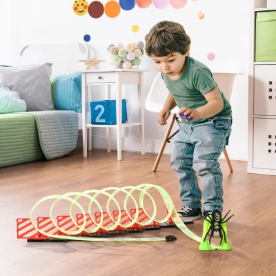HOMCOM Pista per macchinine 86cm x 67cm x 21cm Verde