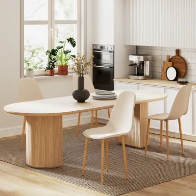 Dining Chair 45cm x 52cm x 85.5cm Khaki