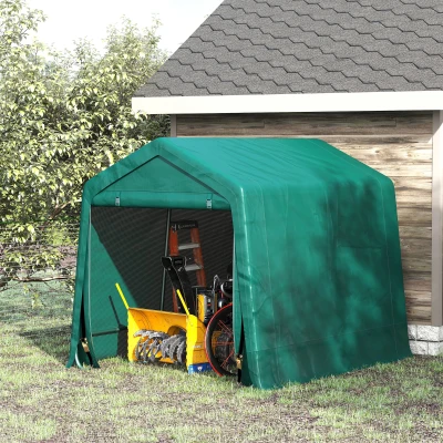 Outsunny Tenda garage 240cm x 200cm x 202cm Verde