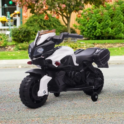 HOMCOM Kids Electric Motorbike 6V for 1.5-4 Years White