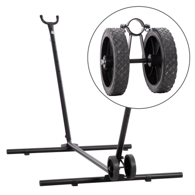 Outsunny Hängemattenrad-Kit für Hängemattenständer, 20 cm x 18 cm x 18 cm, Schwarz