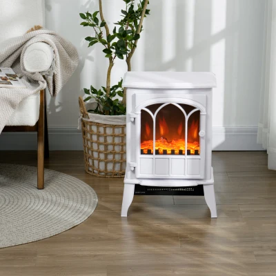 Electric Fireplace 39L x 23W x 56.5Hcm White