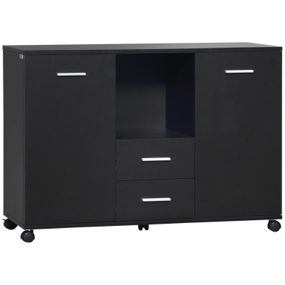 Vinsetto Armadietto per stampante 100cm x 40cm x 71cm Nero