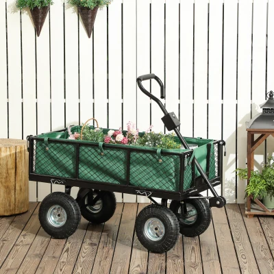 Garden Cart 105L x 51W x 54Hcm Green
