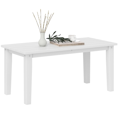 Outdoor Coffee Table 91L x 44W x 42H cm White