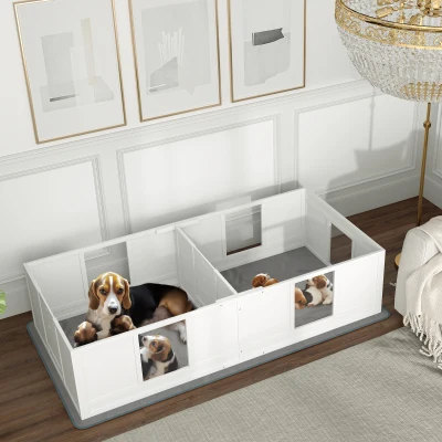 whelping box 196L x 96W x 48Hcm White
