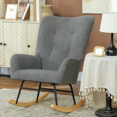 Rocking Chair 70W x 94D x 100Hcm Grey