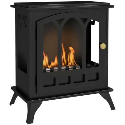Ethanol Fireplace 45W x 28D x 54Hcm Black