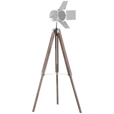 Homcom Lampadaire Néo-Rétro Acier Gris 65x146cm