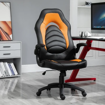 Vinsetto Poltrona Gaming 64cm x 68.5cm x 127cm Giallo