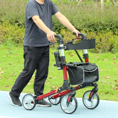 Rollator Walker 60W x 78D x 106Hcm Red