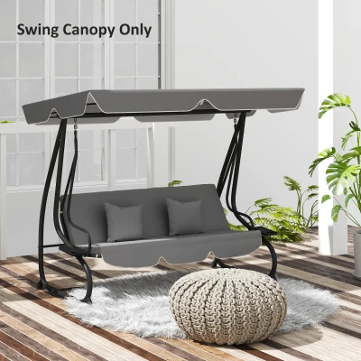 Swing Canopy Replacement 200W x 145Dcm Dark Grey