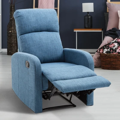 HOMCOM Poltrona reclinabile 67cm x 83cm x 107cm Blu