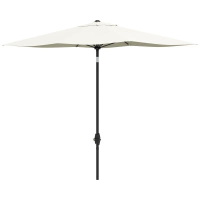 Outsunny Parasol Rectangulaire Inclinable Beige 2x3m