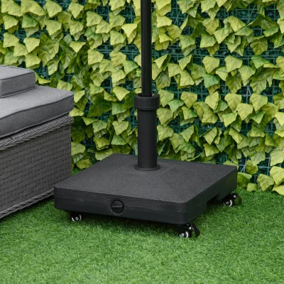 Outsunny Base per Ombrellone con Ruote Riempibile fino a 20kg