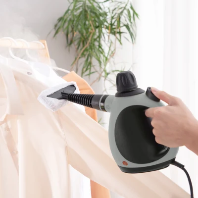 HOMCOM Handheld Steam Cleaner 1050W Grey with 9 Accessories
