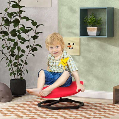 spinning chair for autism 55L x 55W x 26Hcm Red