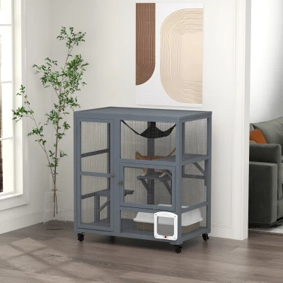 Cat Cage 100W x 60D x 110Hcm Light Grey