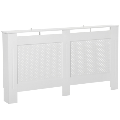 HOMCOM Copritermosifone 151.5cm x 82cm x 19cm Bianco