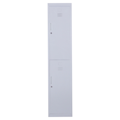 Vinsetto Armoire Métallique 2 Casiers Verrouillable 4 Étagères Gris