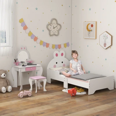 ZONEKIZ Kids Bedroom Furniture Set Bunny Design 3-6 Years