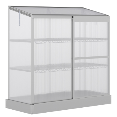 Outsunny 3 Tier Greenhouse Polycarbonate 131x58cm 140H