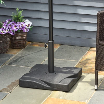 Outsunny 20kg Parasol Base Outdoor Black Umbrella Holder