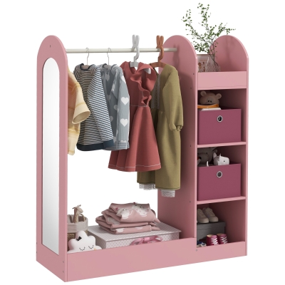 kids wardrobe 92L x 36W x 106Hcm Pink