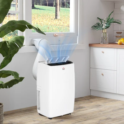 HOMCOM 12,000 BTU Mobile Air Conditioner Grade A White