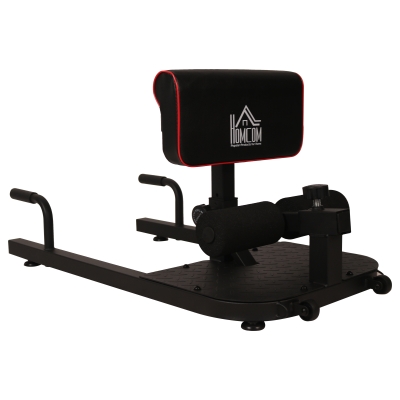 Banc à squat appareil à abdominaux acier noir