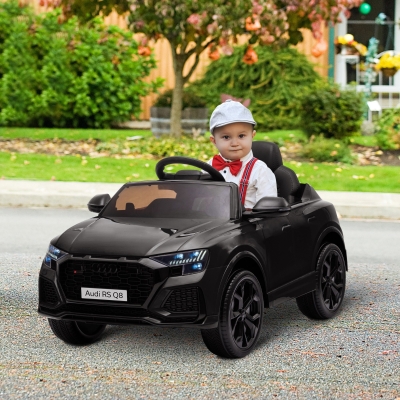 HOMCOM Audi RS Q8 6V Kids Ride On Car Black