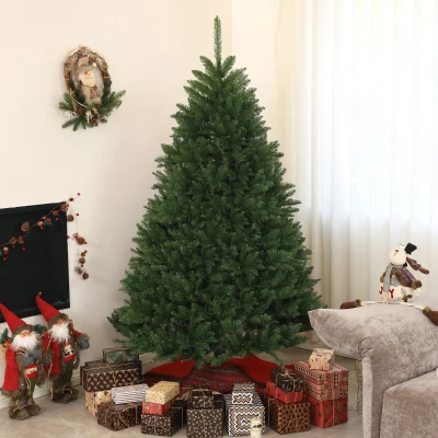 HOMCOM Albero di Natale Artificiale da 195cm con 1838 Rami